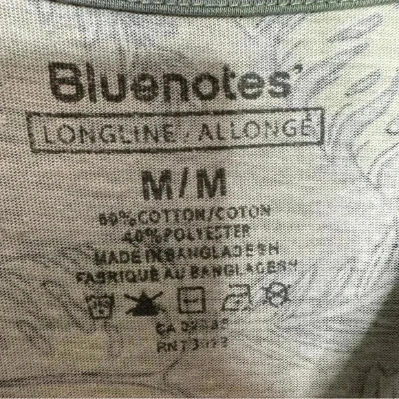 Bluenotes T-Shirt Longline Leaves Green Size  Medium - Picture 8 of 16